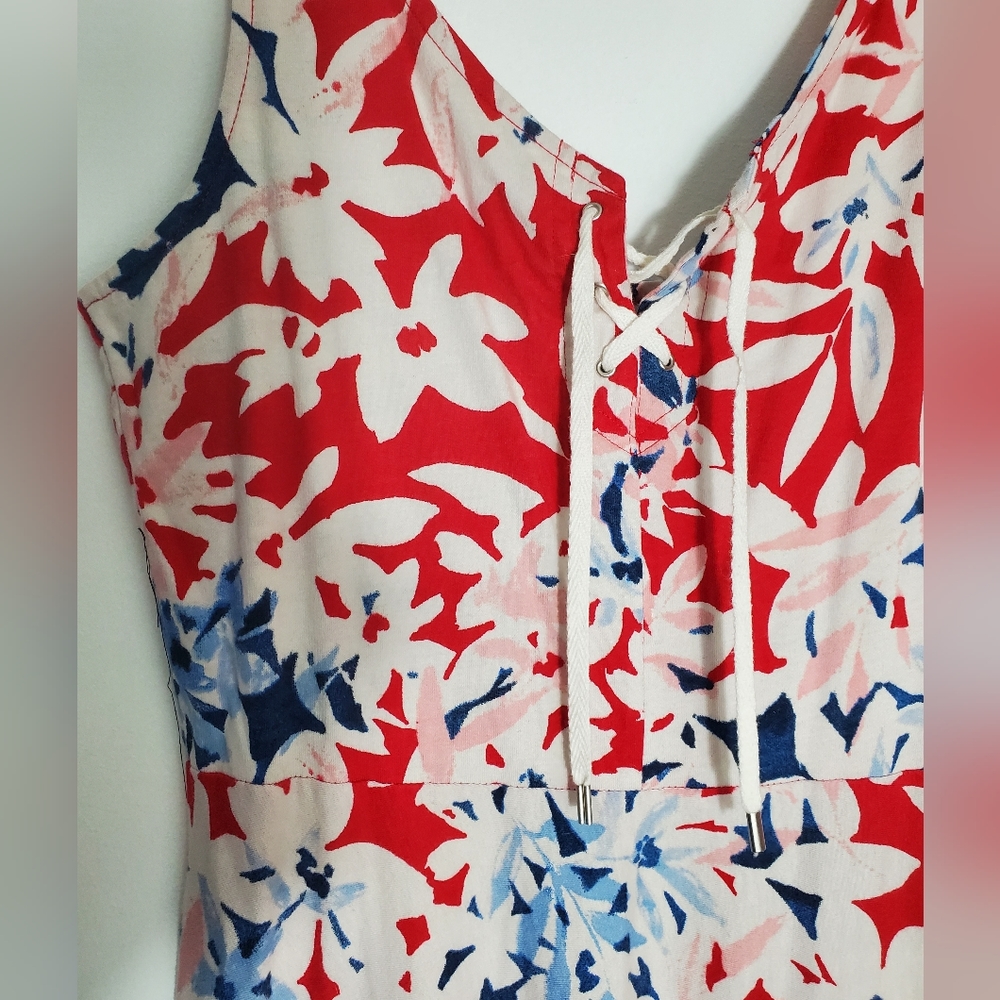 Chaps Midi Floral Dress Size S